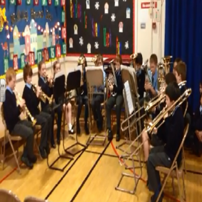 Brass Orchestra Performs for Open Day