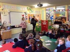 Special musicians visit Year 1